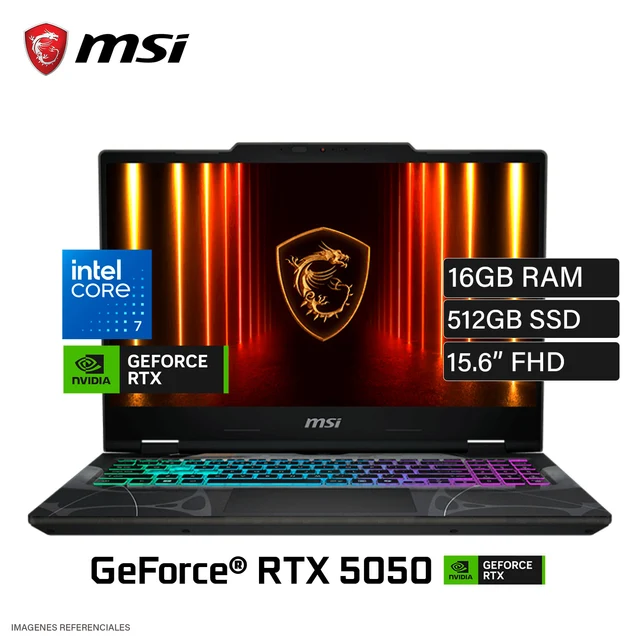 LAPTOP GAMING MSI CYBORG 15 AI A1VFK CORE ULTRA 7-155H 16GB SSD 512GB