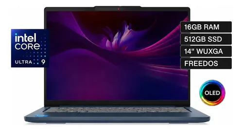 LAPTOP LENOVO IDEAPAD SLIM 5 14IMH10 Intel Core Ultra 9 185H 16GB RAM DDR5 (2x 8GB SODIMM DDR5-5600) SSD 512GB