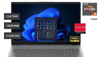 LAPTOP LENOVO IDEAPAD SLIM 3 15AMN8 AMD RYZEN 3 7320U 8GB LPDDR5-5500 SSD 512GB