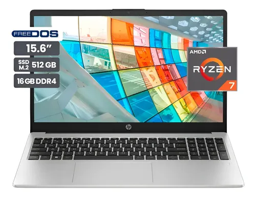 LAPTOP HP 255 G10 AMD RYZEN 7 7730U 16GB RAM 512GB SSD