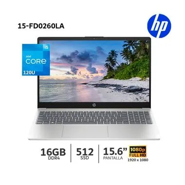 LAPTOP HP 15-FD0260LA INTEL CORE 5 120U 16 GB RAM 512 GB SSD